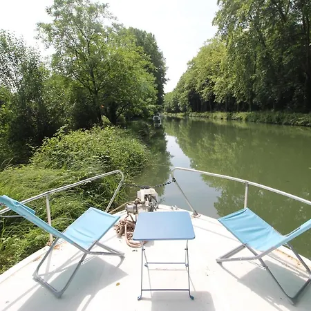 Nuit A Quai Sur Notre Vedette! 船屋 Meilhan-sur-Garonne